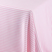 Candy Stripe Viscose Challis - Bubblegum