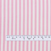 Candy Stripe Viscose Challis - Bubblegum
