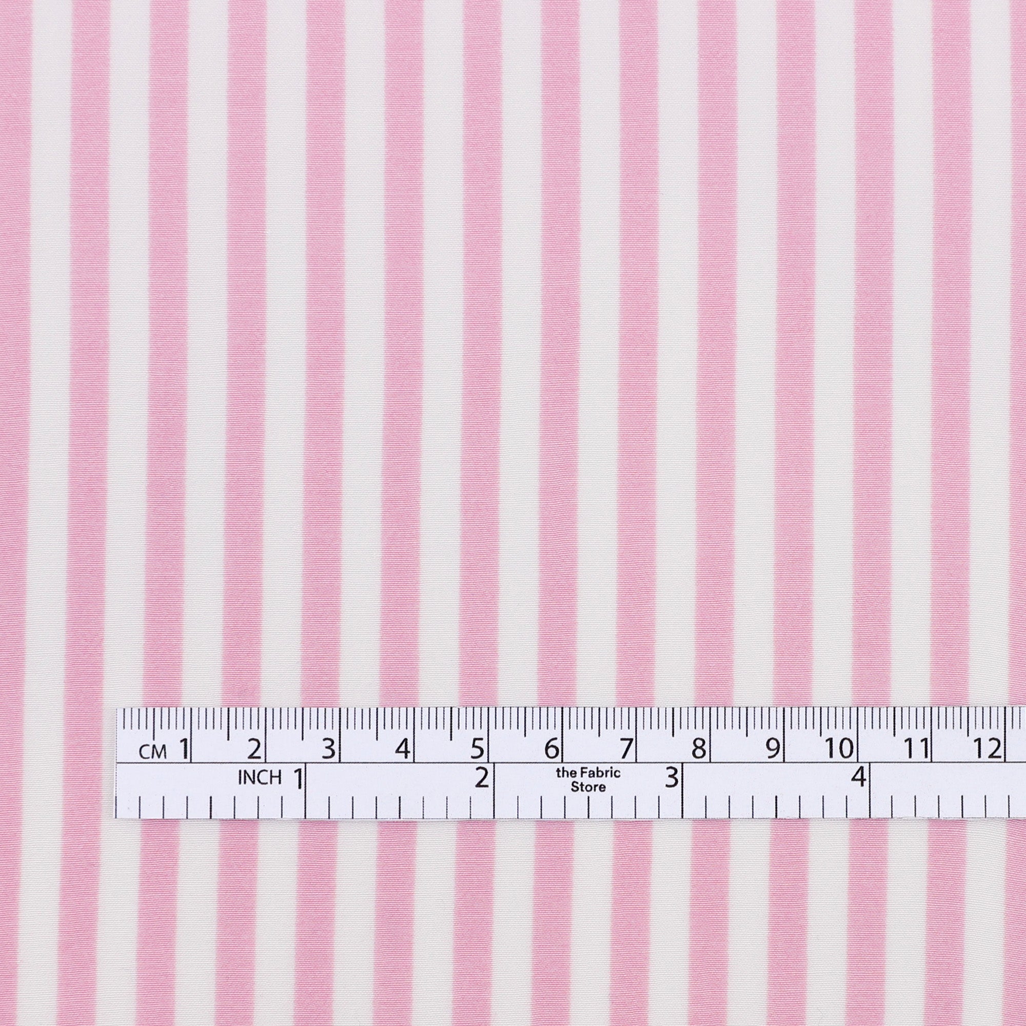 Candy Stripe Viscose Challis - Bubblegum