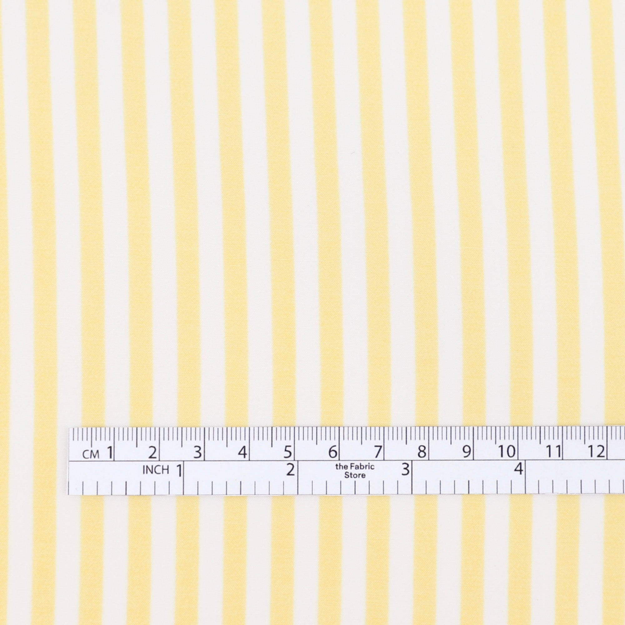 Candy Stripe Viscose Challis - Banana