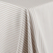 Cotton / Poly Stripe Twill - Fawn