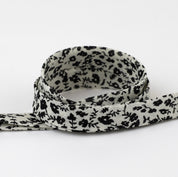 Tiny Ditsy Floral Cotton Bias Binding - Black