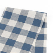 Fleck Cotton / Linen Gingham - Cadet Blue