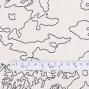 Topographical Print Silk / Viscose - Alabaster