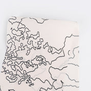 Topographical Print Silk / Viscose - Alabaster