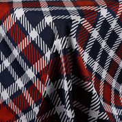 Jumbo Plaid Jacquard - Navy / Red