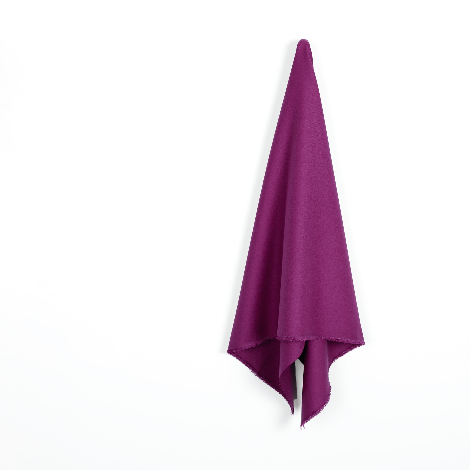 Stretch Wool Blend Twill - Berry