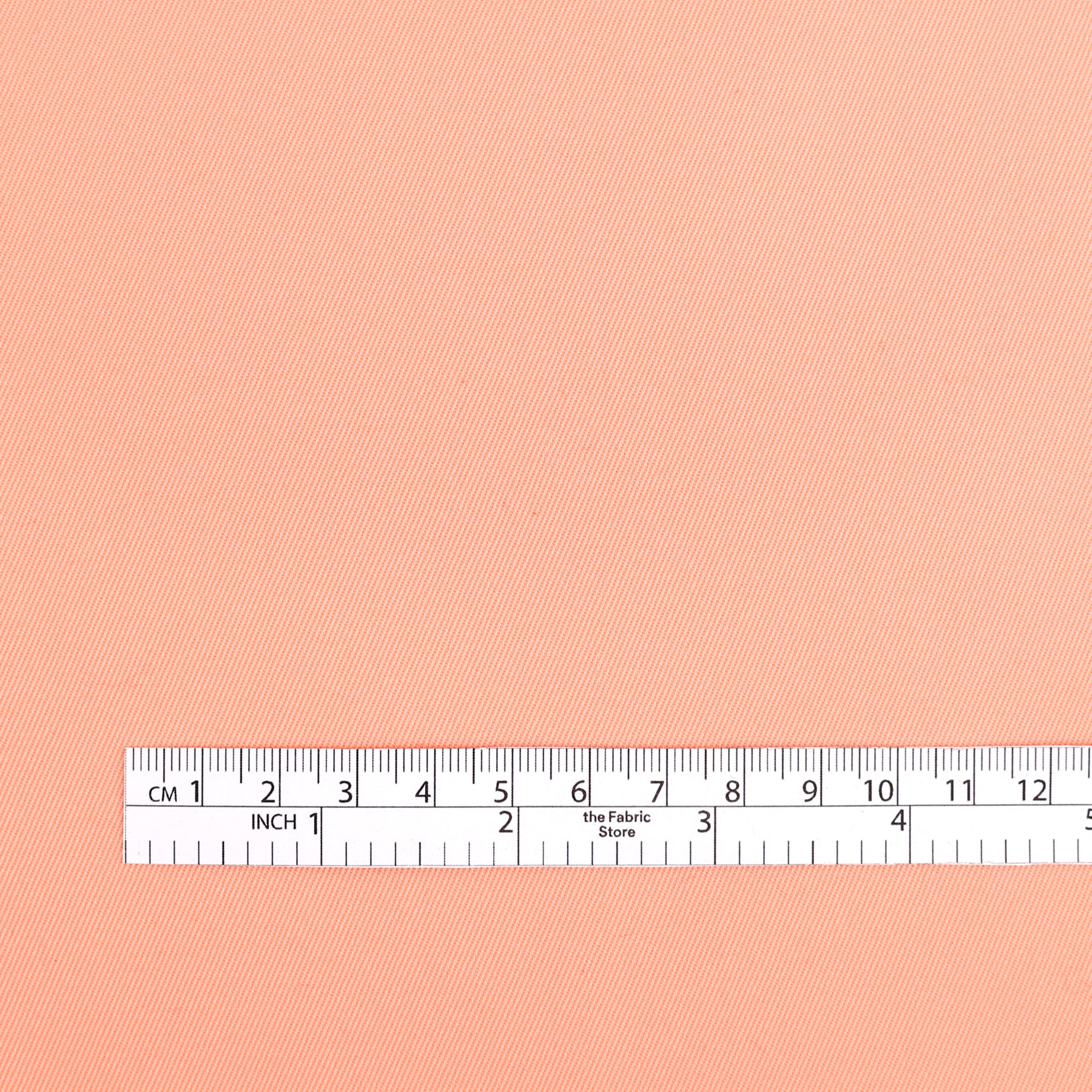 Peachy Stretch Cotton Twill - Peach