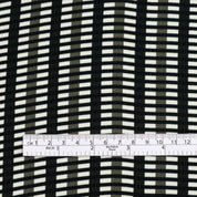 Shadow Grid Viscose Crepe - Black