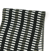 Shadow Grid Viscose Crepe - Black