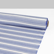 Weft Stripe Cotton - Blue White
