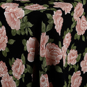 Peony Viscose/Rayon Crepe - Black