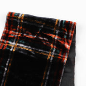 Plaid Rayon/Poly Velvet - Black