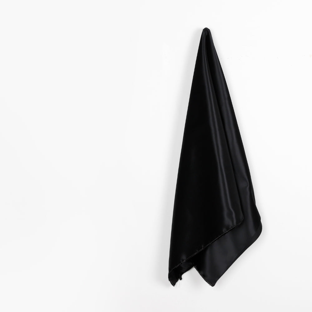 Viscose Satin Lining - Black