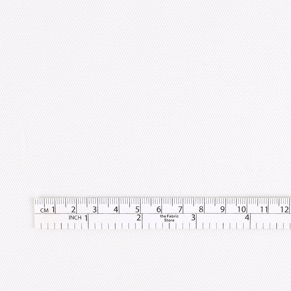 Heavyweight Stretch Royal Oxford Cotton - White