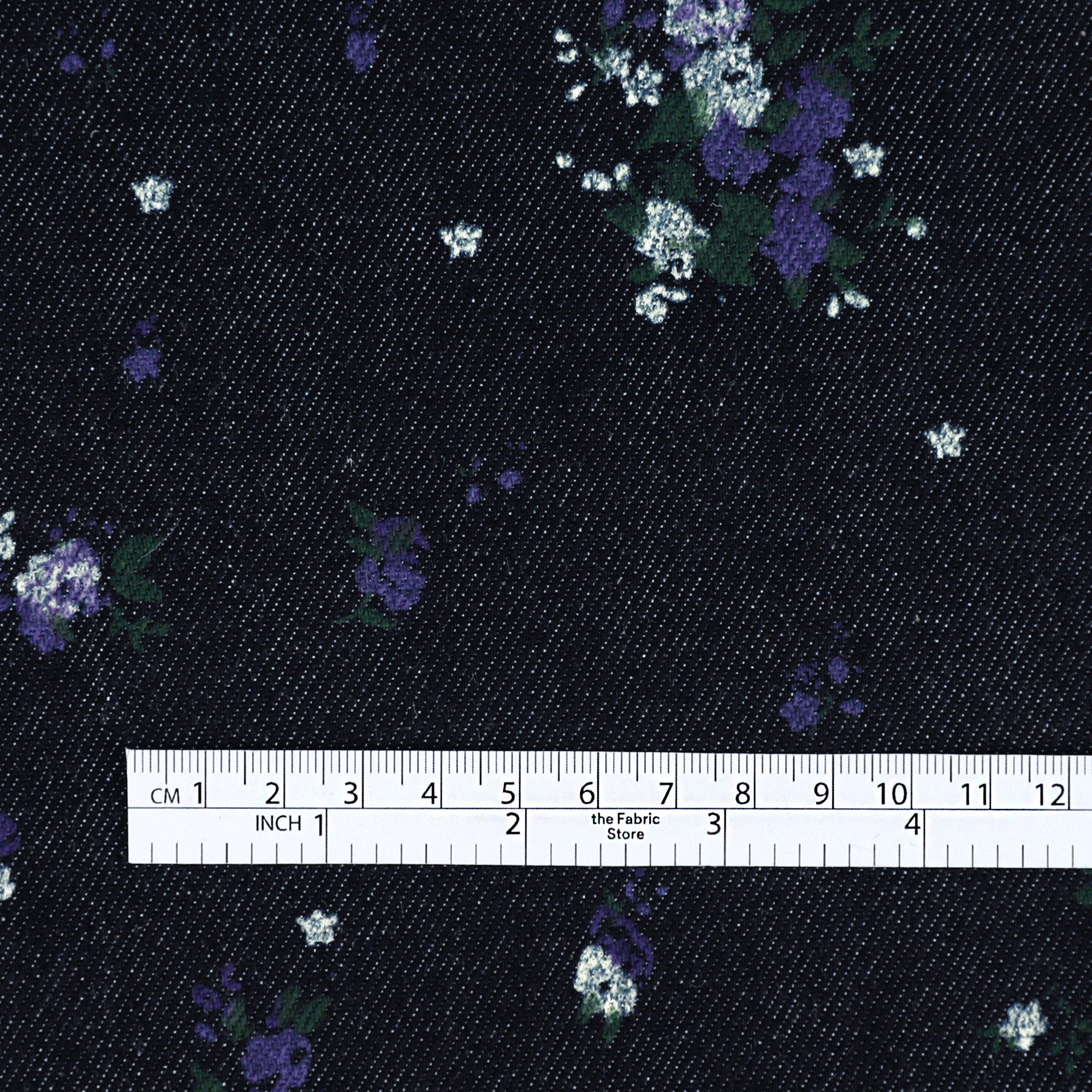 Wild Violet Stretch Denim - Indigo