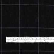 Windowpane Check Suiting - Deep Navy/Grey