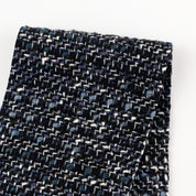 Wool Blend Basketweave Tweed - Night Sky