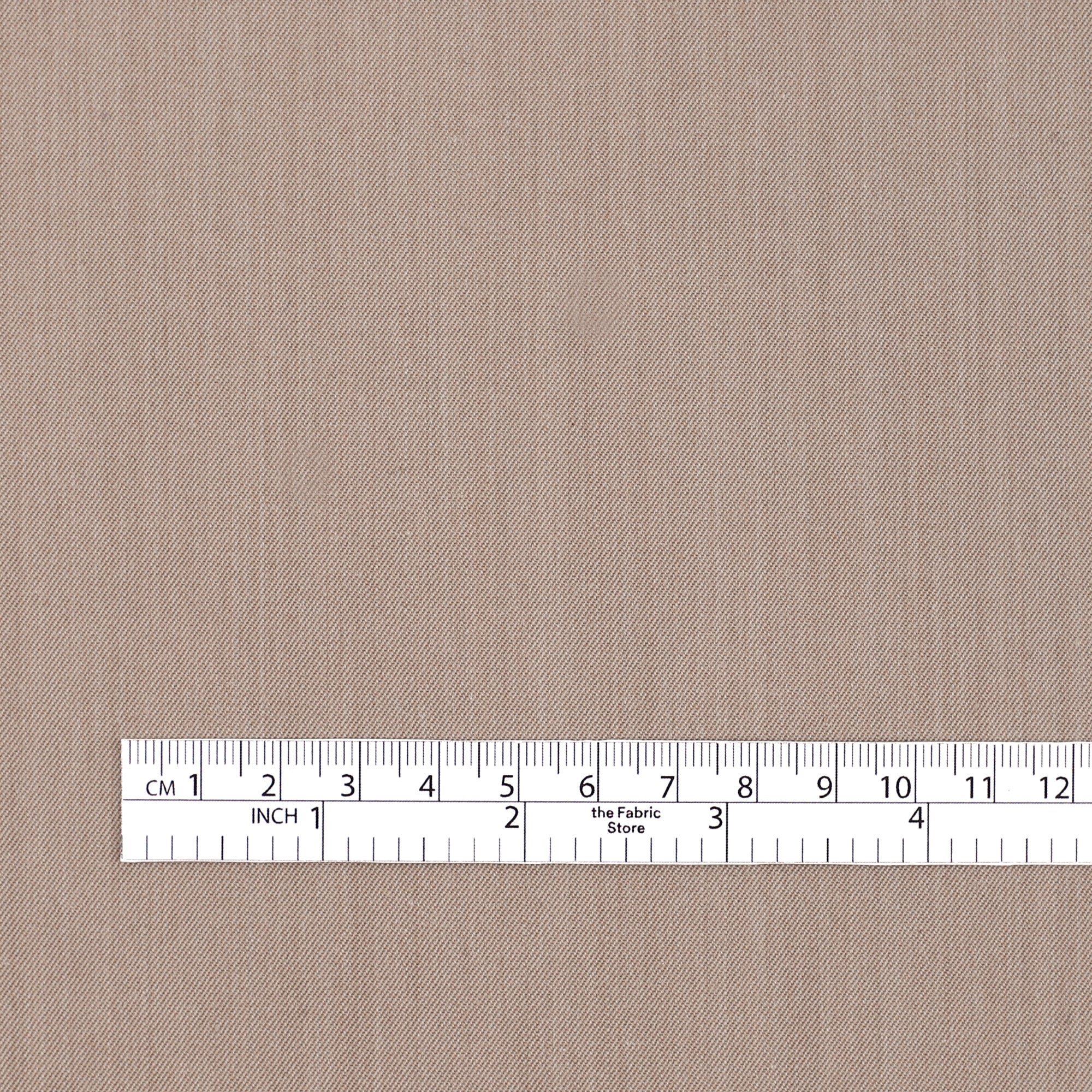 Striated Wool Blend Twill - Dusty Mauve