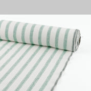 Track Stripe Linen - Cilantro