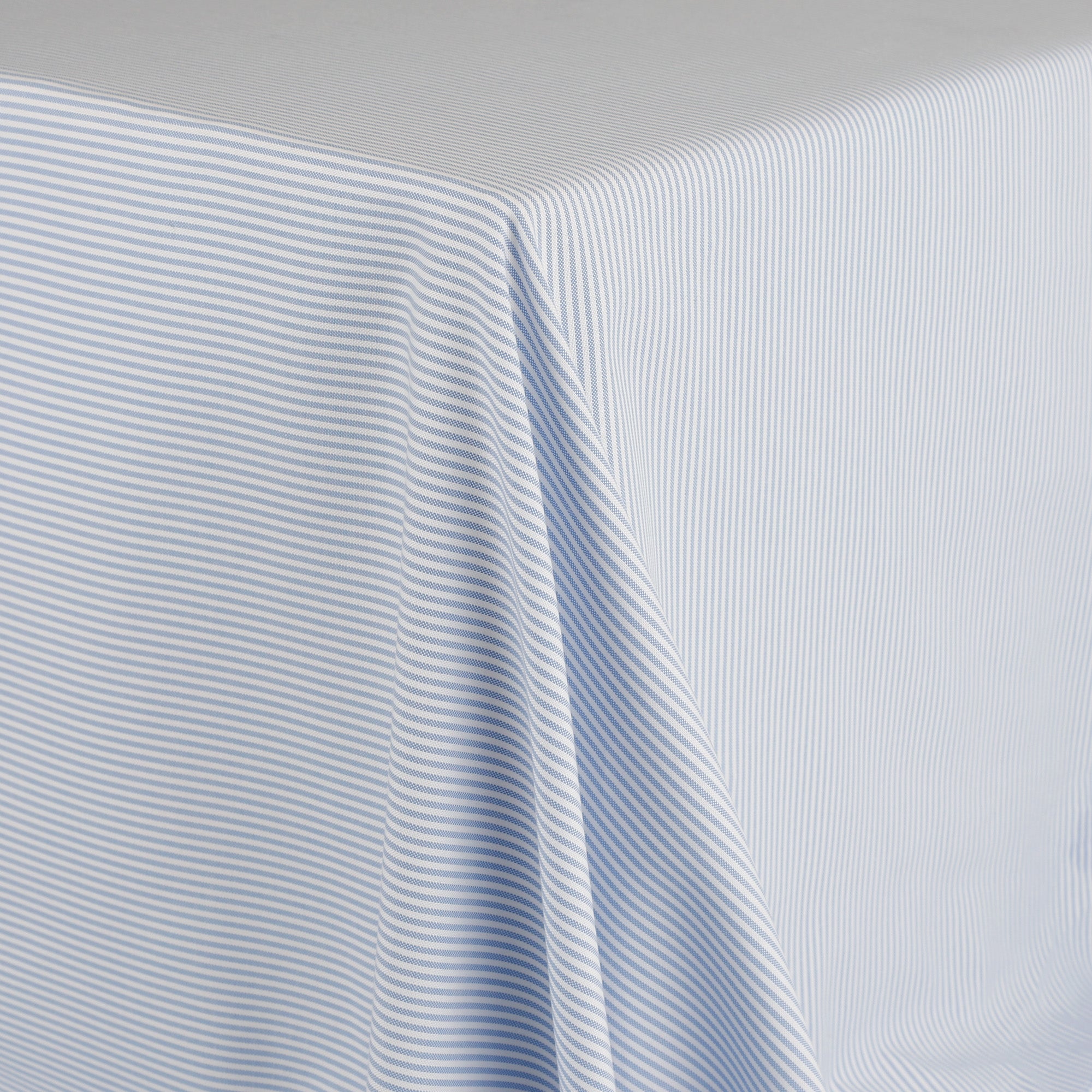 Striped Oxford Cotton Shirting - Blue