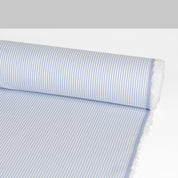 Striped Oxford Cotton Shirting - Blue