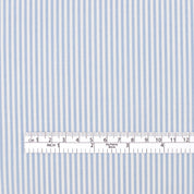 Striped Oxford Cotton Shirting - Blue