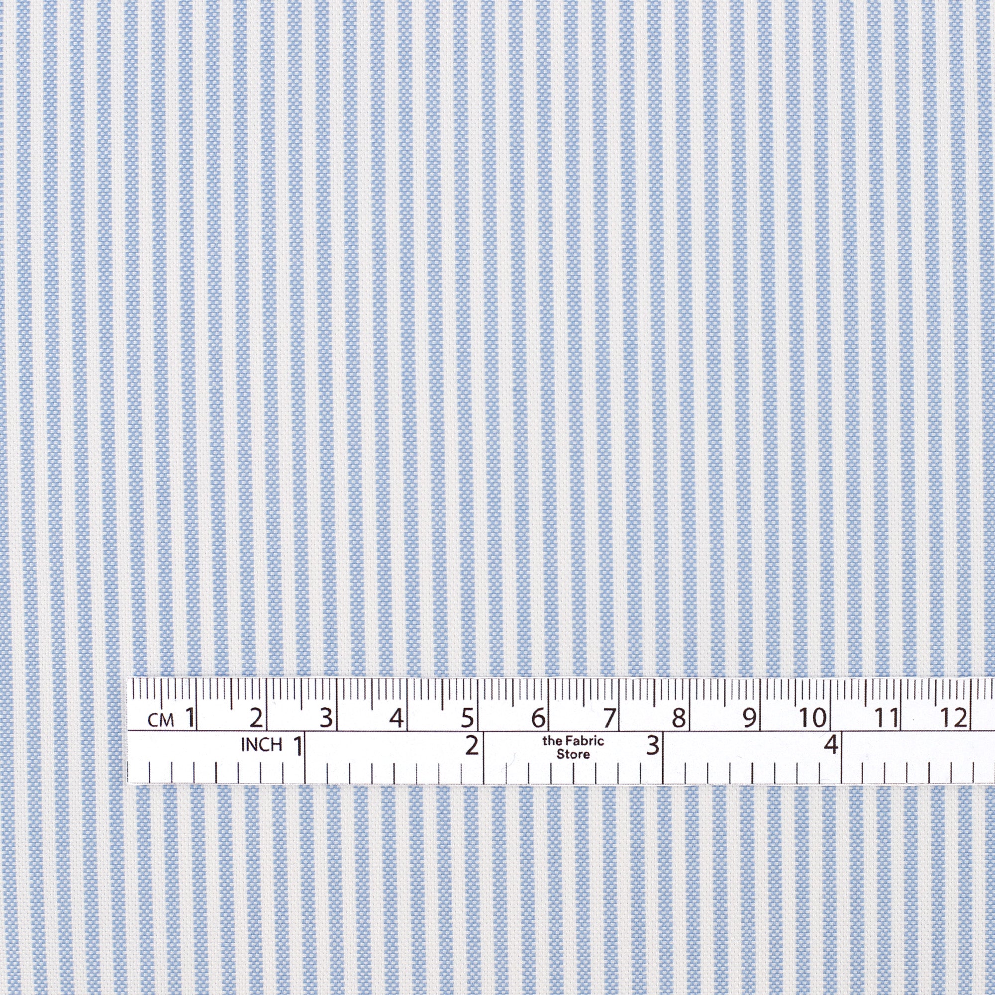 Striped Oxford Cotton Shirting - Blue