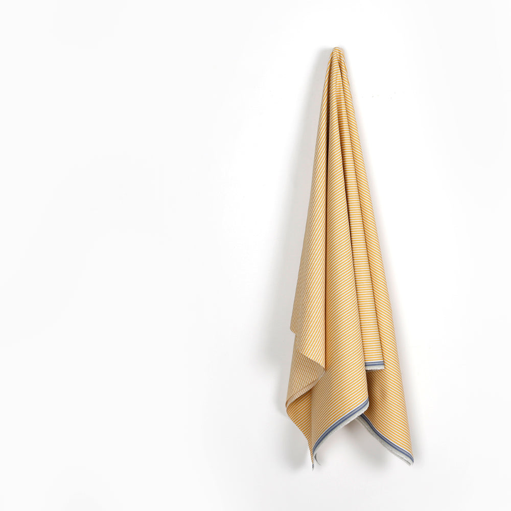 Track Stripe Cotton Twill - Sunflower