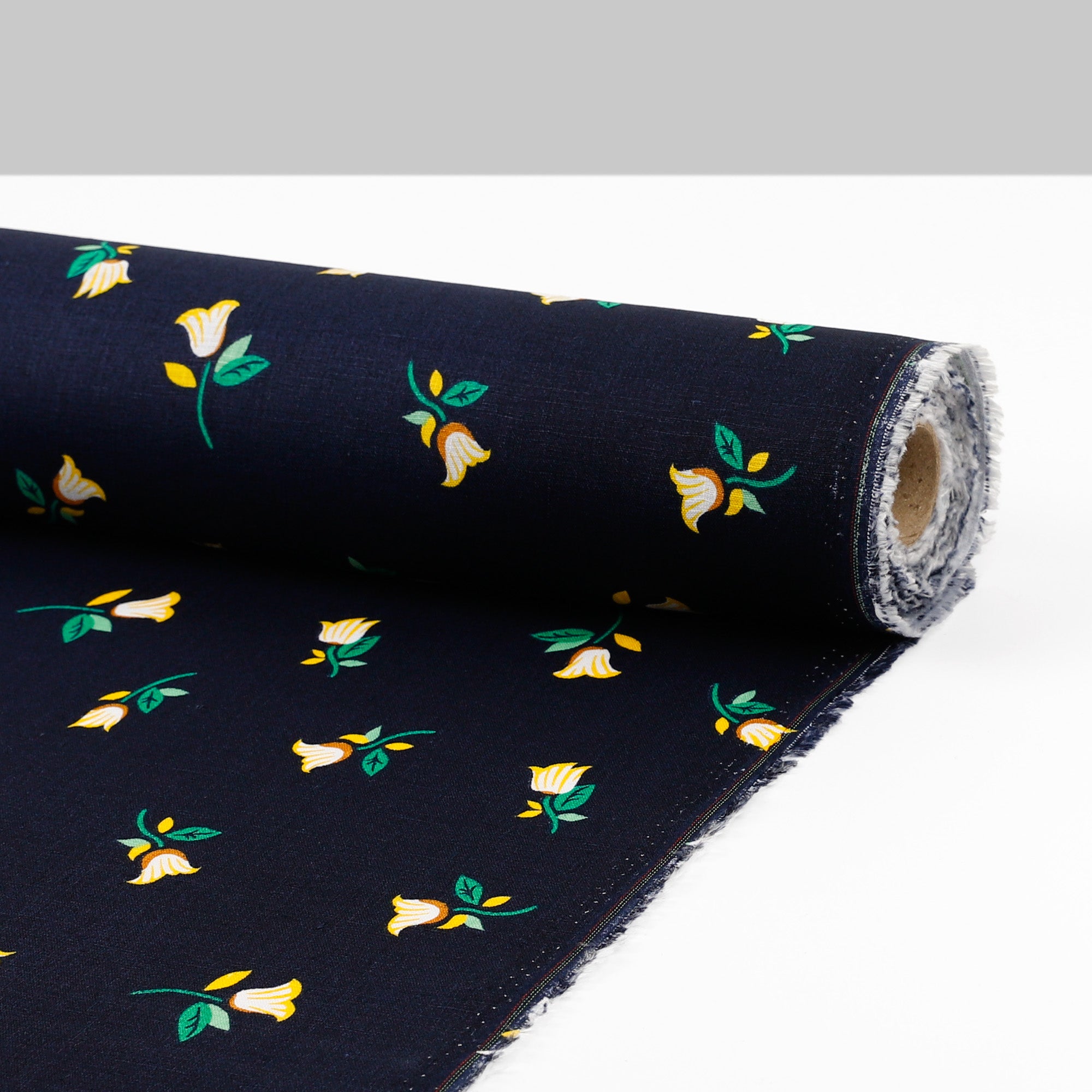 Cute Tulip Linen - Ink