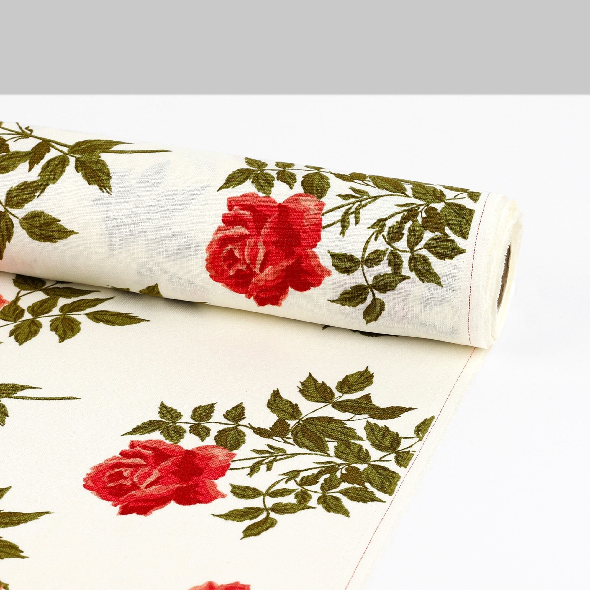 Classic Rose Linen - Cream
