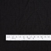Crumpled Stretch Poly / Wool Suiting - Overdyed Black