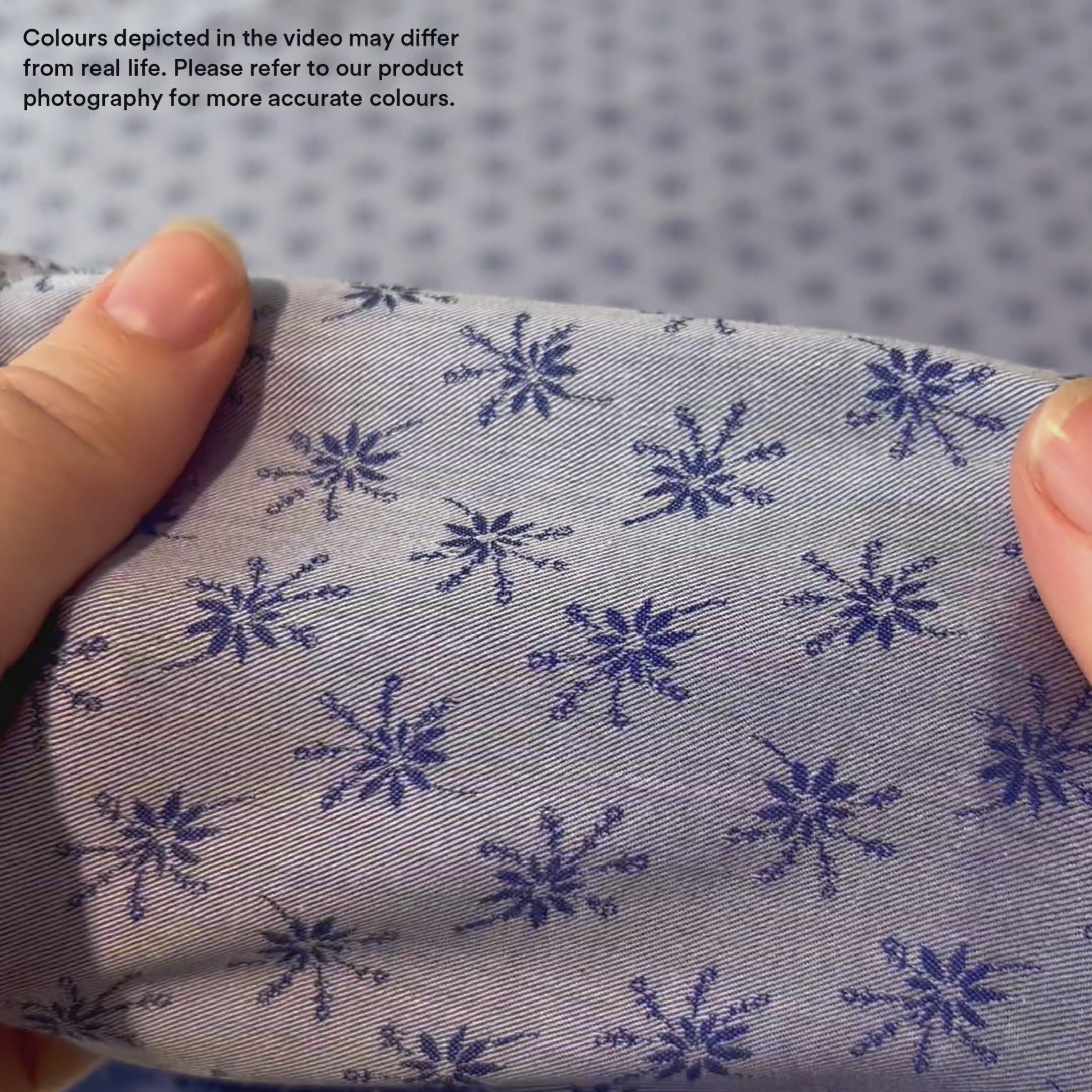 Reversible Clematis Cotton - Vista