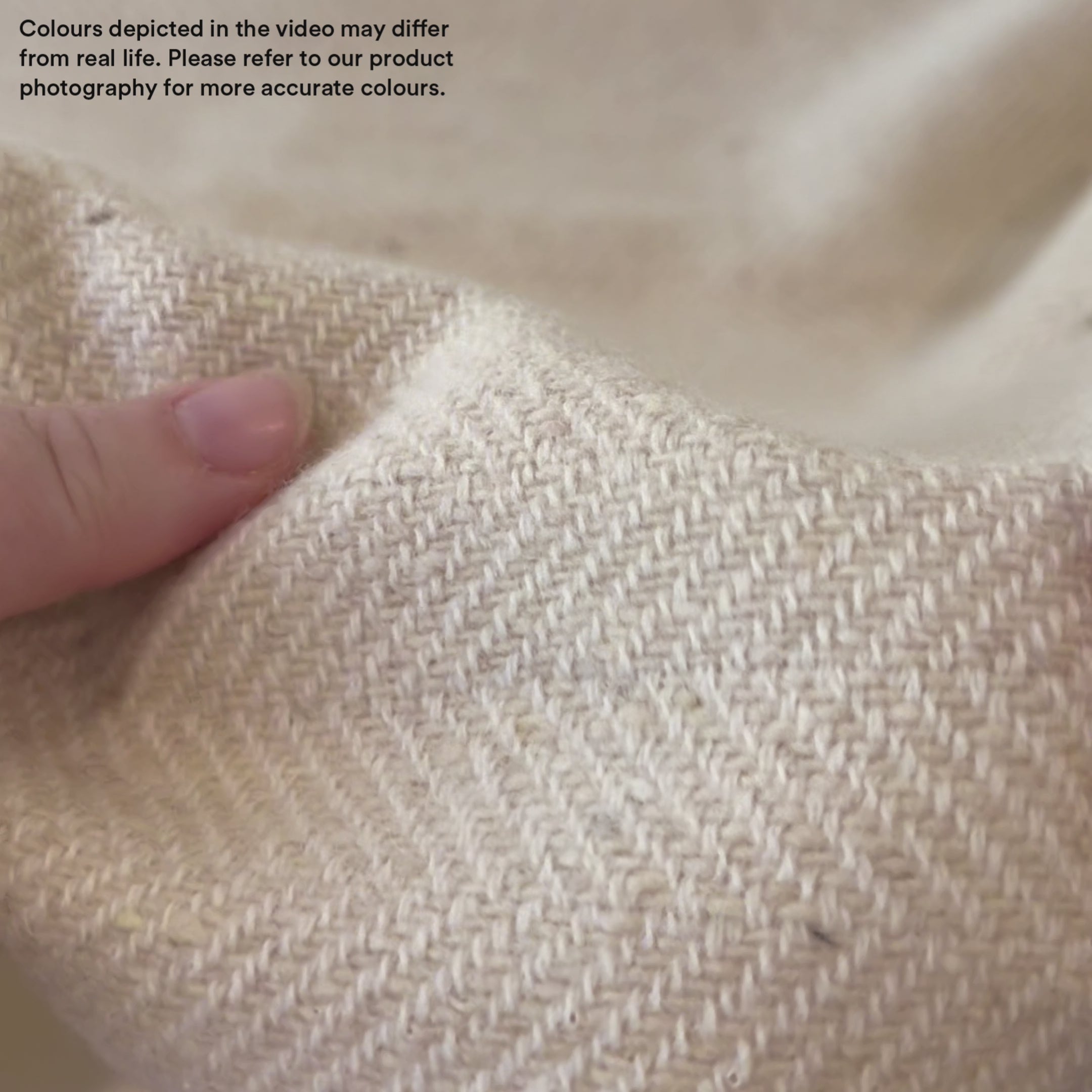 Herringbone Wool Blend Coating - Oatmeal