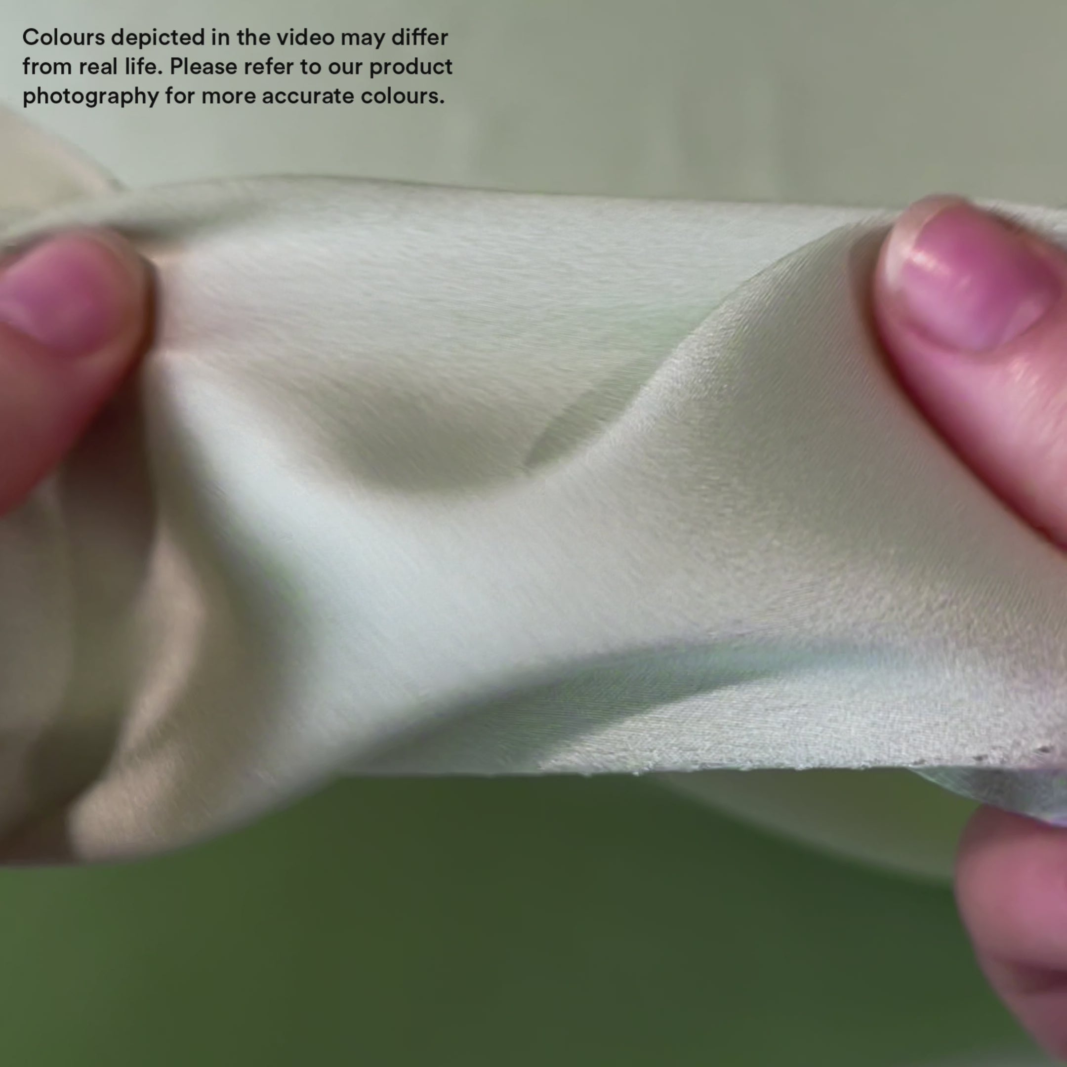 Lightweight Poly Satin - Matcha Milk