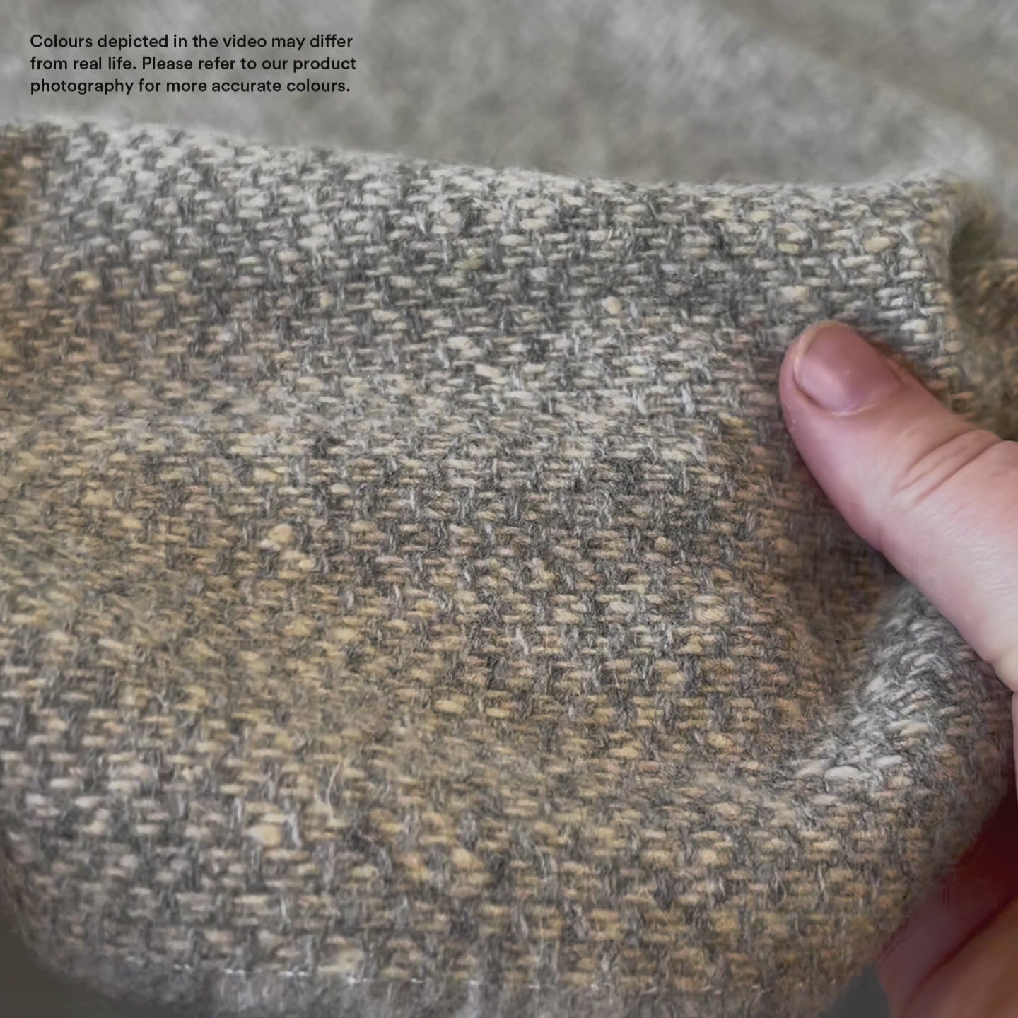 Wool Blend Tweed Coating - Rye