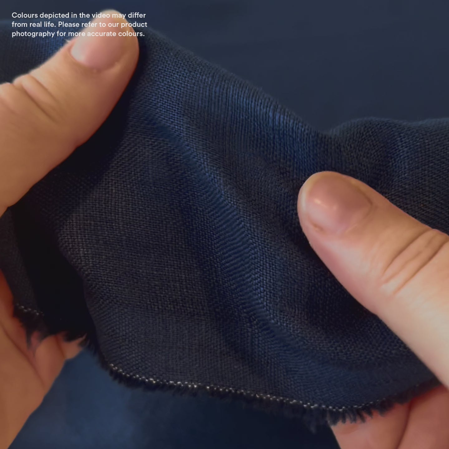 Midweight Linen - Dark Navy