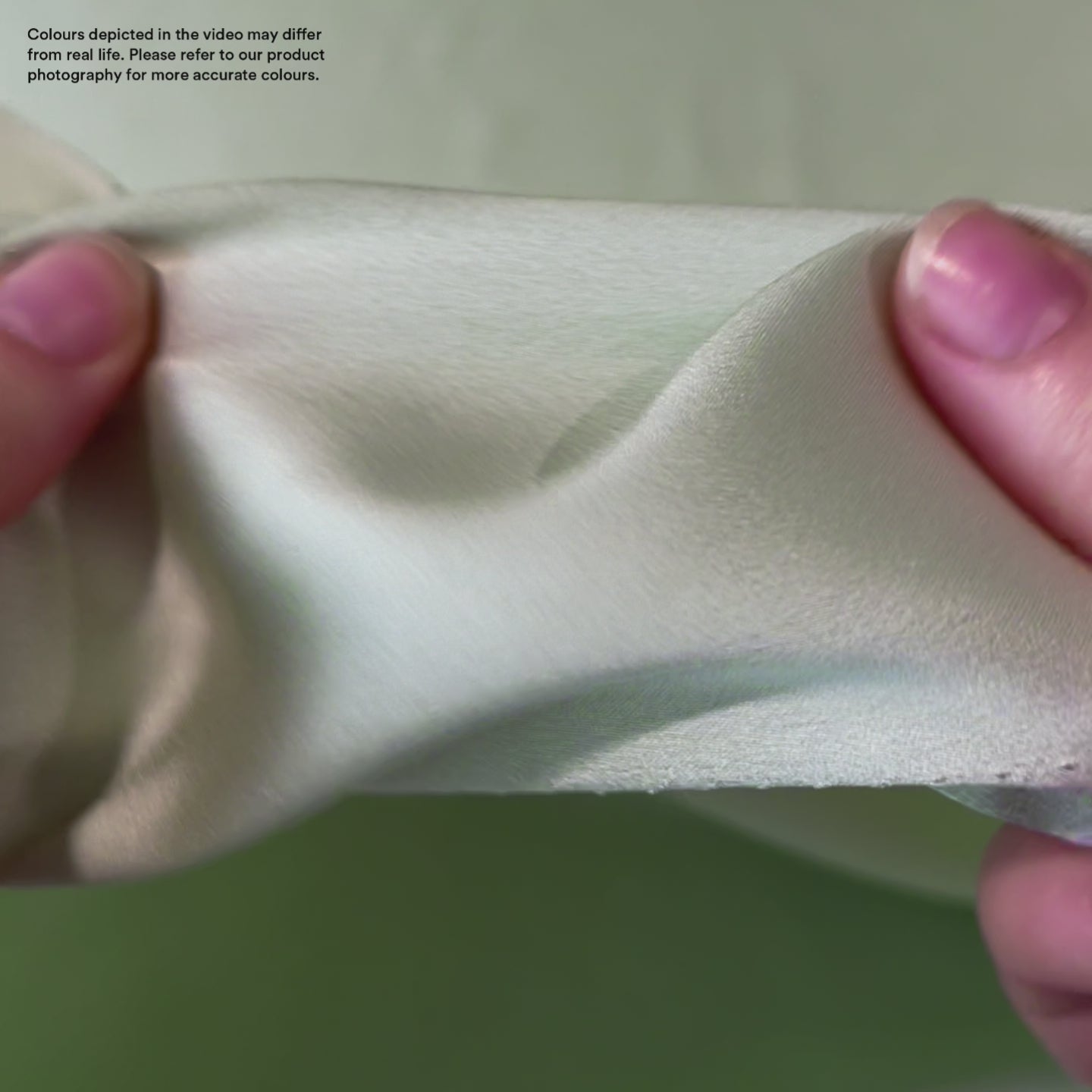 Lightweight Poly Satin - Matcha Milk