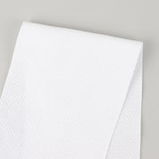 Wave Texture Cotton Shirting - White