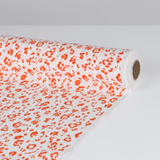 Dalmation Print Viscose Crepe - Orange