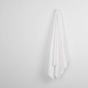 Wavy Cotton Damask - White
