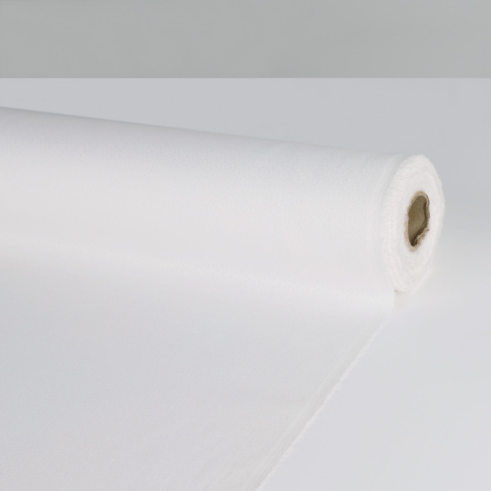 Wavy Cotton Damask - White