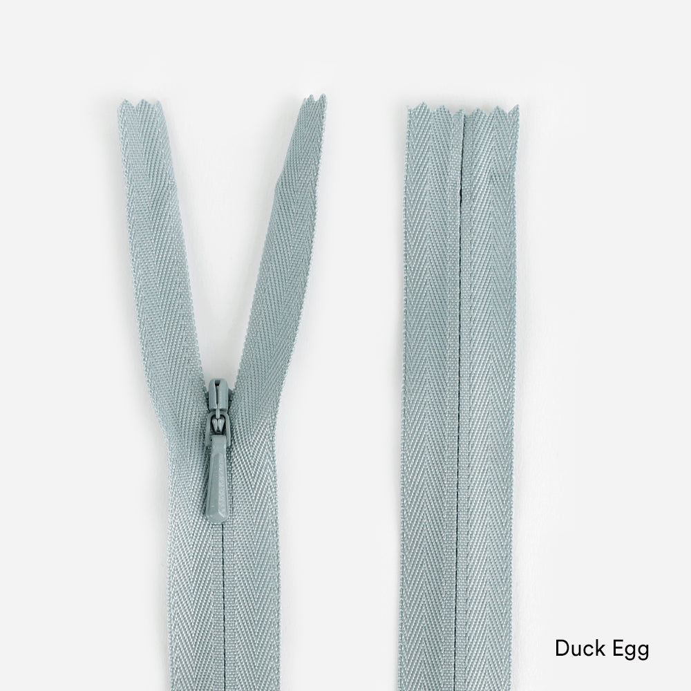 Invisible Zips - 23cm - Duck Egg