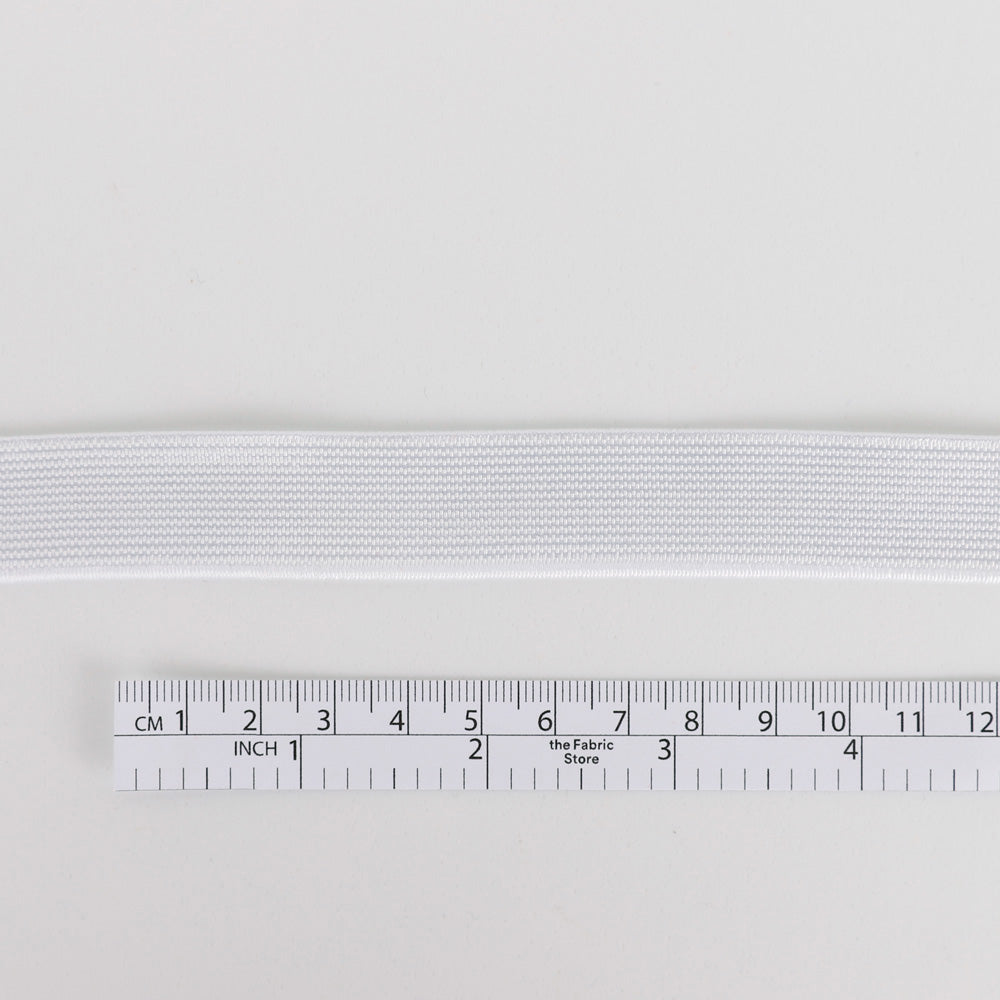 Woven Elastic 19mm - White