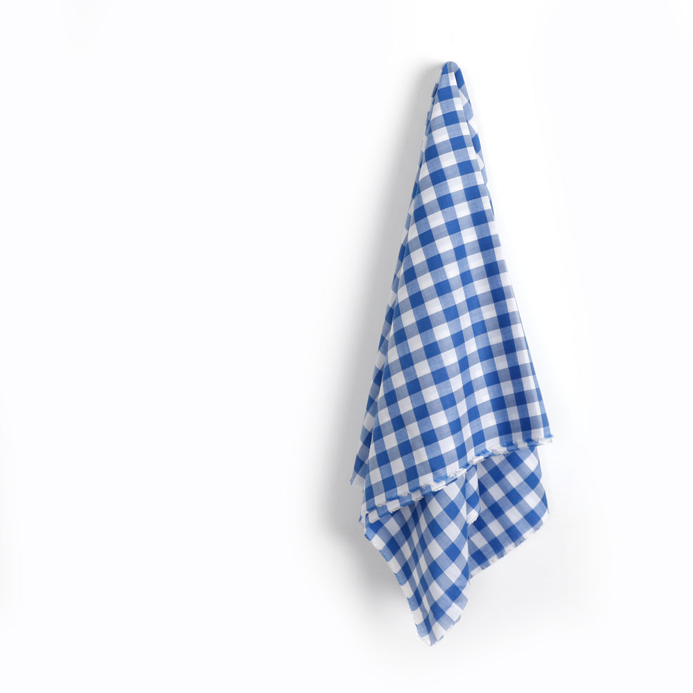  Cotton Gingham - True Blue