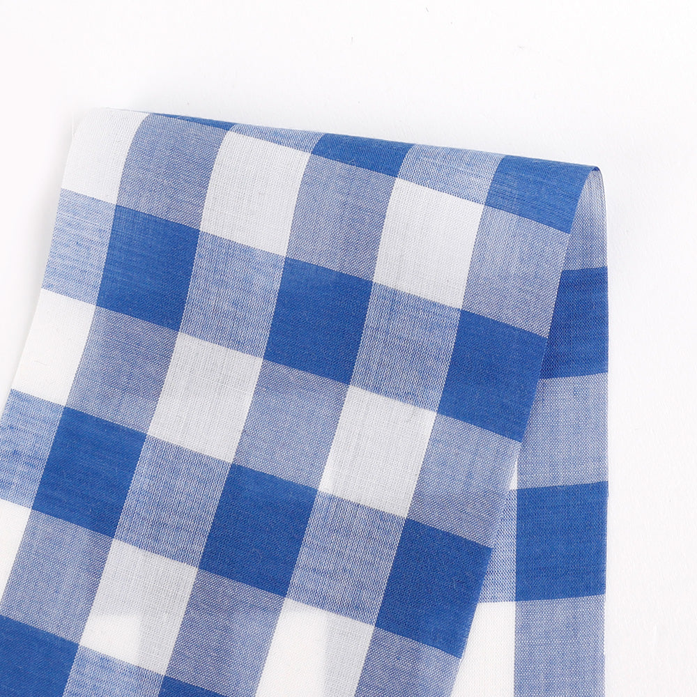  Cotton Gingham - True Blue