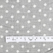 Starburst Dot Brushed Cotton Twill - Ash Marle