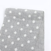 Starburst Dot Brushed Cotton Twill - Ash Marle