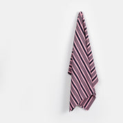 Striped Ripple Knit Poly / Viscose - Candy / Navy