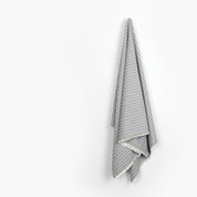 Poly / Cotton Herringbone Stripe - Granite